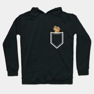 Bearded Dragon in Pocket Reptile Lovers Gift Cute Mom Dad Kids Hoodie